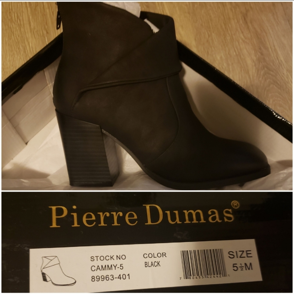 New 5.5 black booties
